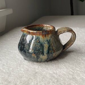 Handmade Antique Glazed Ceramic Creamer Pitcher